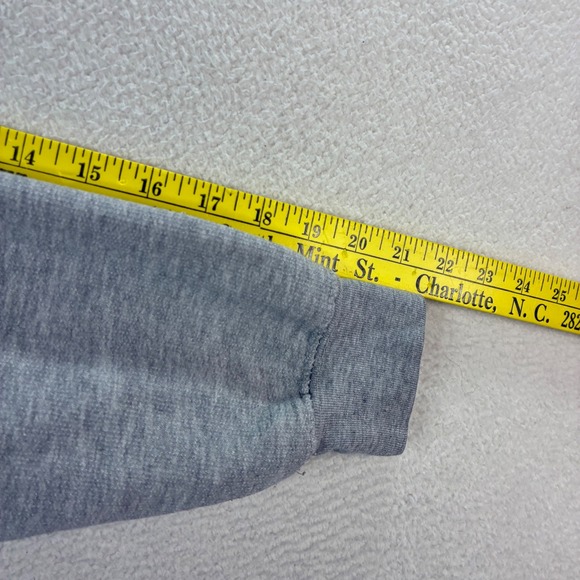 Vintage Wolf Crewneck Sweatshirt Mens Medium Gray Pullover 90s Nature OVB Animal - Picture 7 of 7